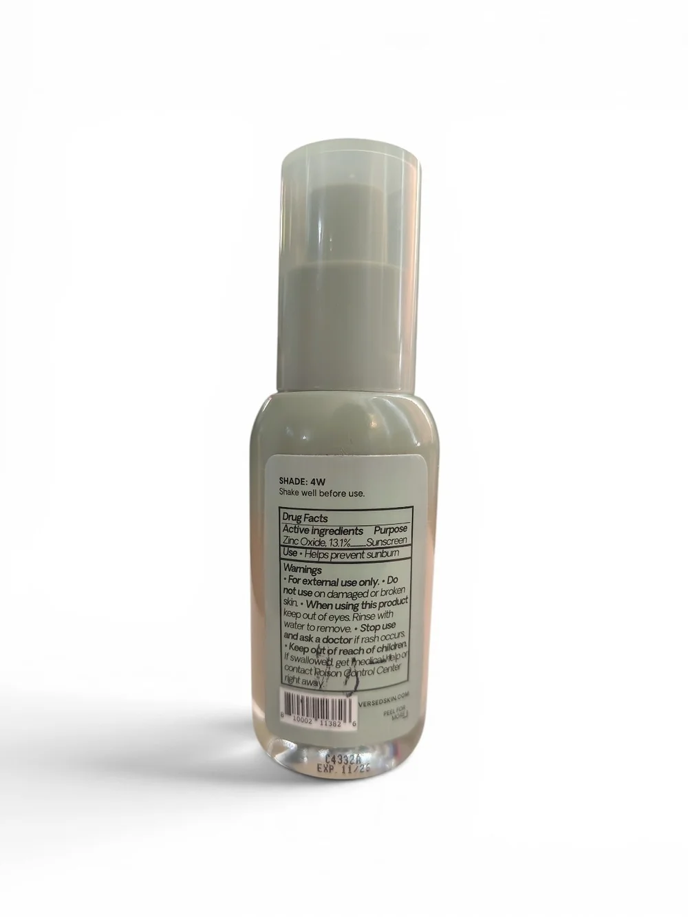 Versed Skin Solution Multi Serum Skin Tint SPF 40 Zinc Oxide 1 fl oz Shade 4W